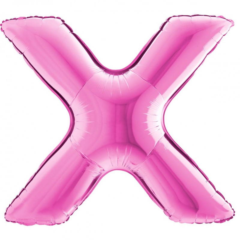 newballoonstore-palloncini-mylar-lettera-x-rosa
