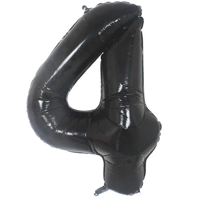 pallone-numero-4-nero
