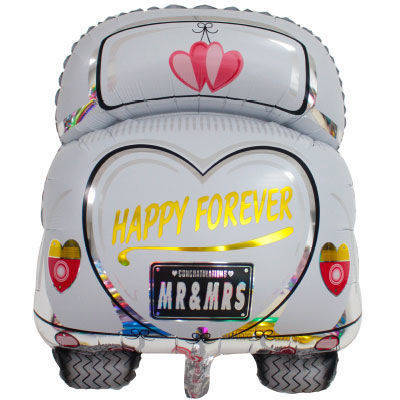 palloncino-mylar-sposi-car
