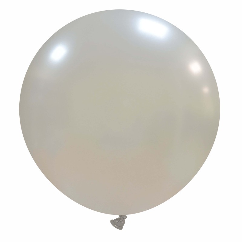 pallone gigante 80 cm argento