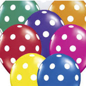 palloncini 5 pollici a pois