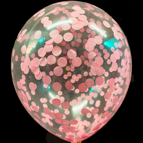 Palloncini trasparenti 12 pollici con konfetti balloons colore