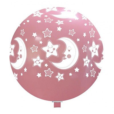 newballoonstore-luna-stelle-rosa