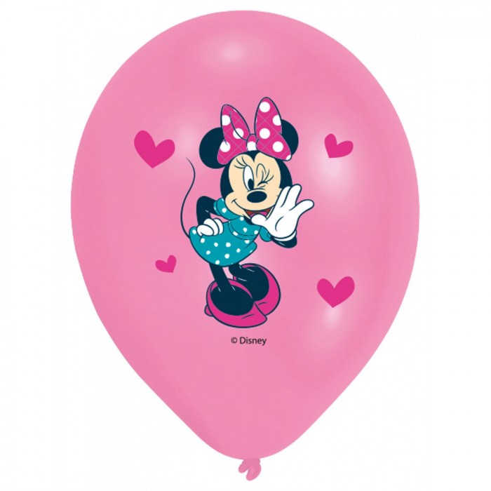 Palloncini Disney Minnie Mouse Bow-tique. Busta da 6 pz.