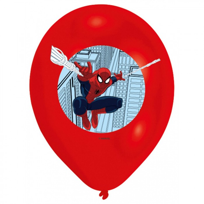 Palloncini Marvel Spiderman. Busta da 6 pz.