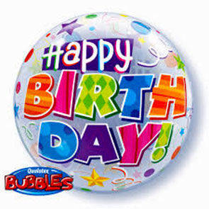 Bubbles 22" Happy Birthday