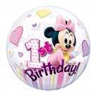 Bubbles 22" 1° Happy Birthday Minnie