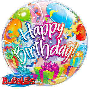 Bubbles 22" Happy Birthday