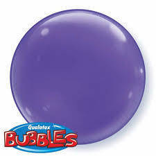 Bubbles 15" solid color Viola