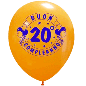 Palloncini 20° Compleanno