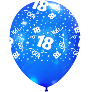 Palloncini Buon Compleanno 18 anni stampa globo