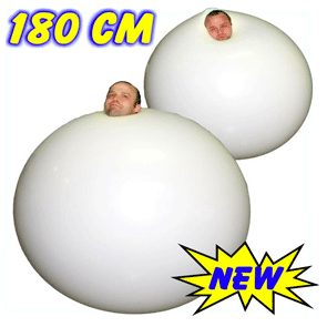 Pallone gigante per effetto uomo nella palla....