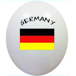 Palloncini bianchi con stampa bandiera Germania