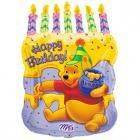 Pallone mylar torta Happy Birthday 58cm