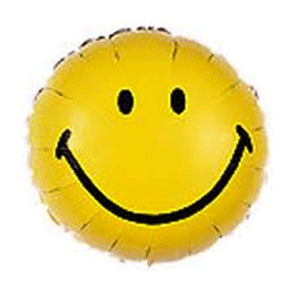 Pallone mylar Smiley Face 18"