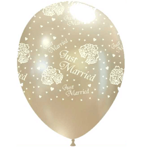 Palloncini Just Married stampa sul globo